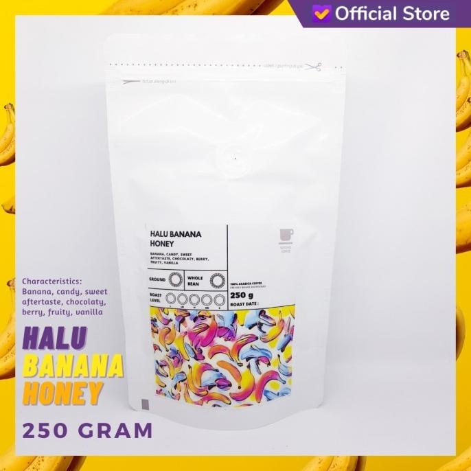 

KOPI ARABIKA HALU BANANA HONEY 250 GRAM | SUTOYO COFFEE