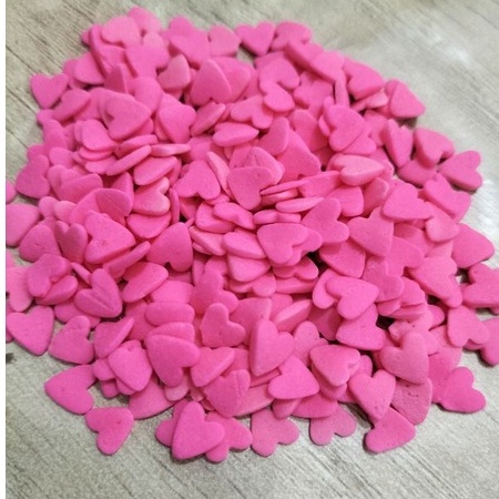 

HIASAN KUE TART HATI MINI PINK 25GR