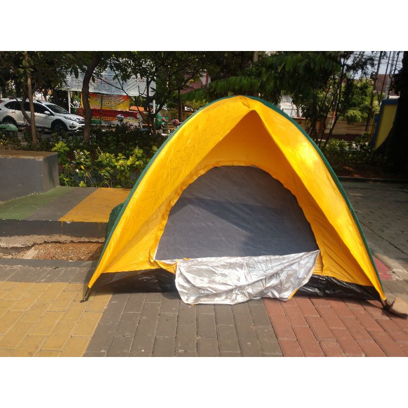 Tenda 4 orang double layer murah bukan bnix 005 Coleman dan juga redcamp