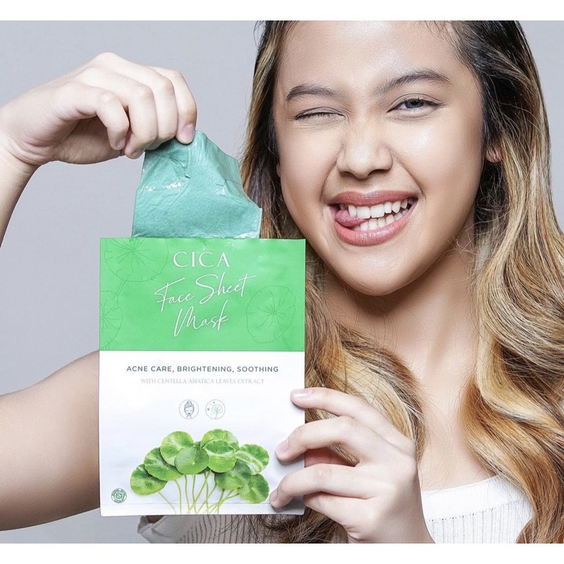 NPURE Centella Asiatica Masker Sheet Mask (CICA series) Masker Wajah Topeng, Masker Jerawat