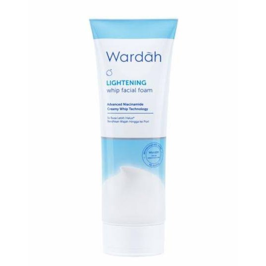 [ 50&amp;100 g ] wardah lightening whip facial foam niacinamide face wash / cuci muka wardah terbaru