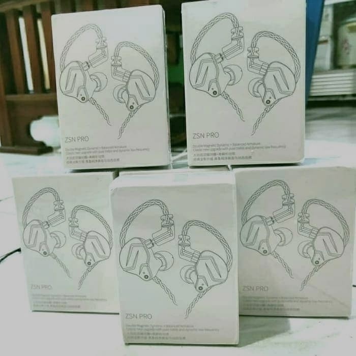 Kz Zsn Pro With Mic In Ear Earphone Headset