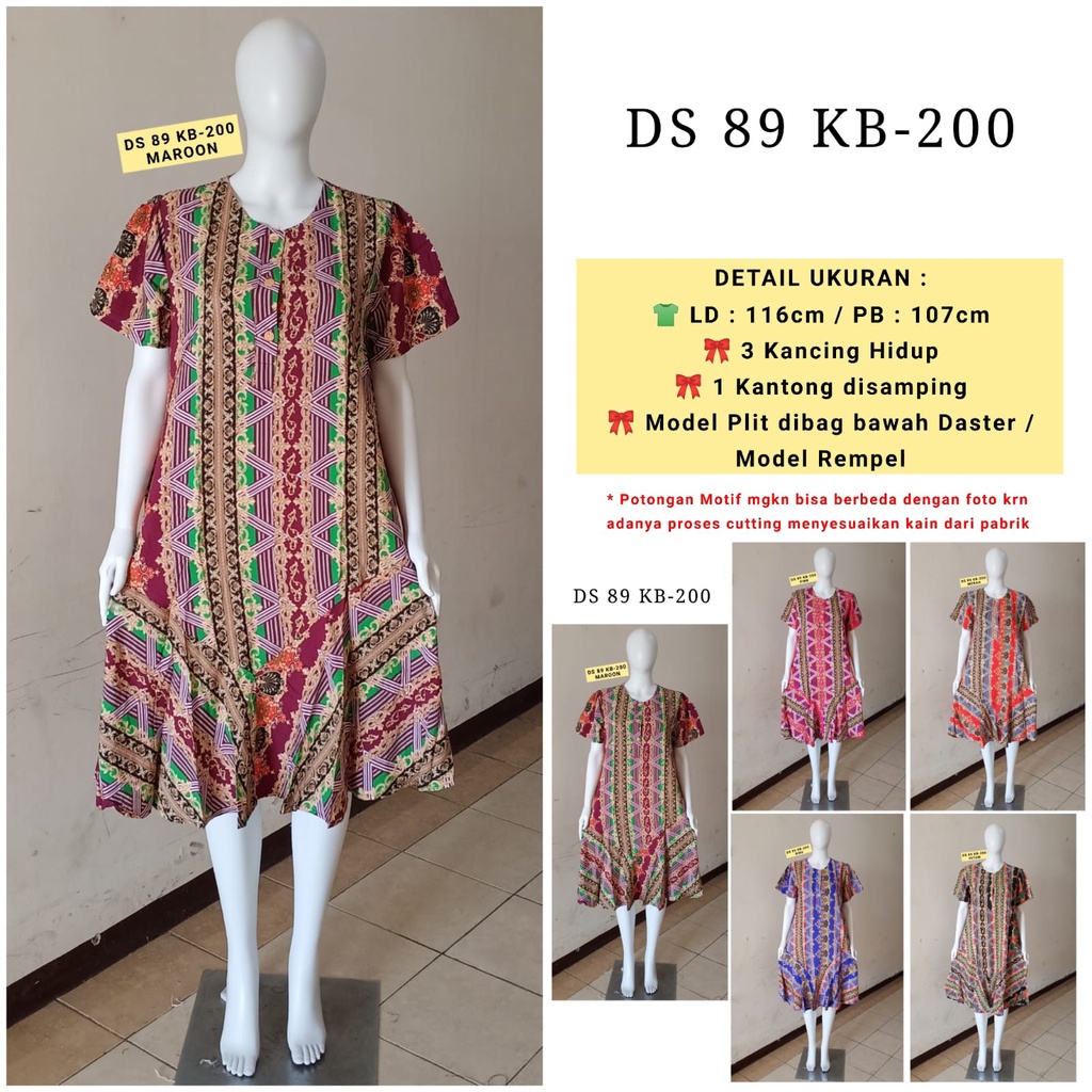 Daster Batik Kudamas DS 89 Busui LD 110cm - 118cm
