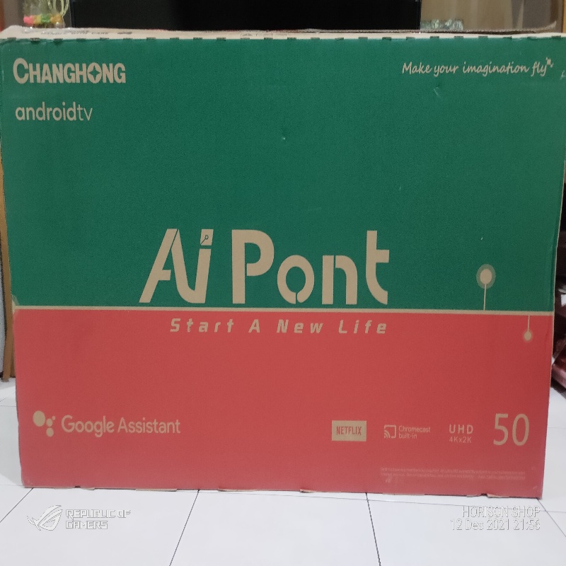 CHANGHONG 50 INCH 4K Android 9.0 SMART TV LED TV-WIFI-Netflix-Google assistant-UHD TV(U50K2)