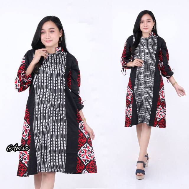 TUNIK BATIK KEMBANG ,ATASAN BATIK