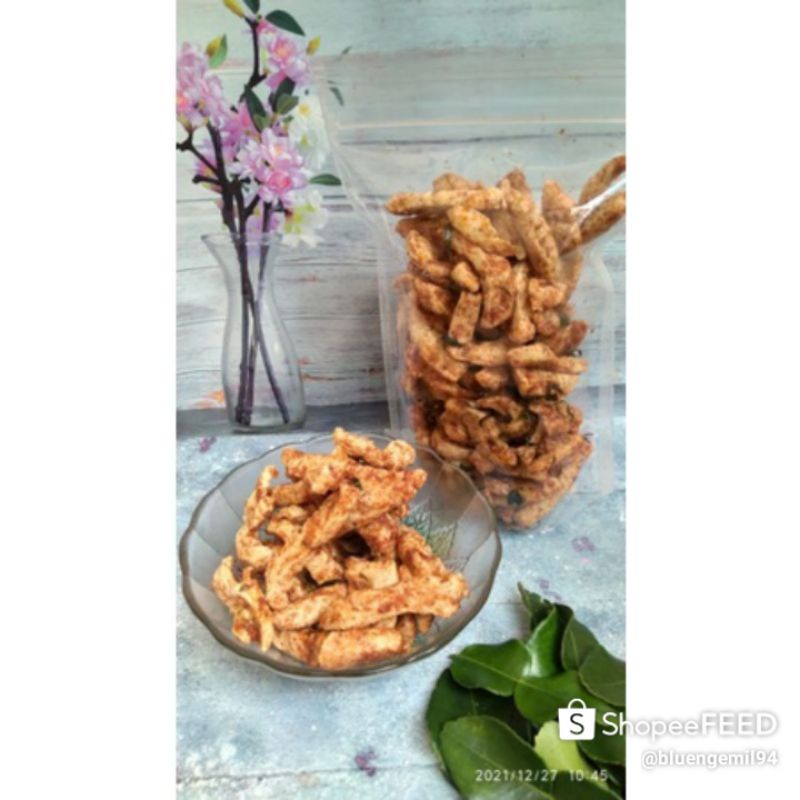 

basreng snack 100gram pedas daun jeruk baso goreng basreng bandung pedas daun jeruk