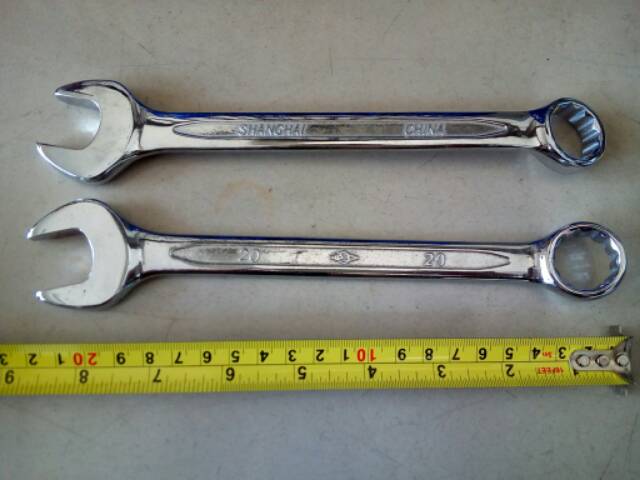 KUNCI RING PAS 20mm/Combination Wrench Spanner Spana/kunci ring pas kombinasi BERKUALITAS/KUNCI TUKANG PERTUKANGAN