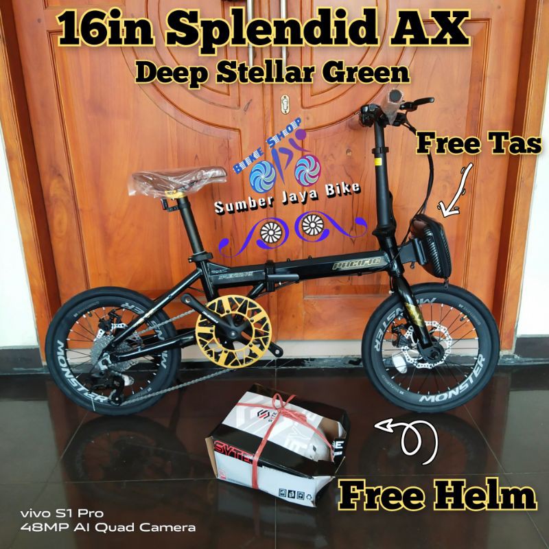 Sepeda Lipat 16 Inch Pacific Splendid AX &amp; Splendid 500 Alloy