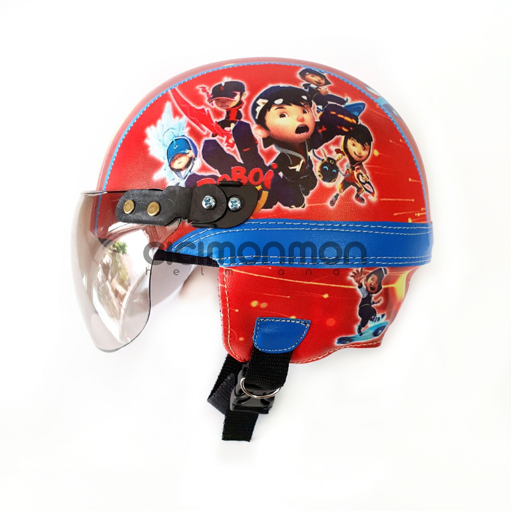 SPECIAL Helm Anak Retro Karakter Boboiboy