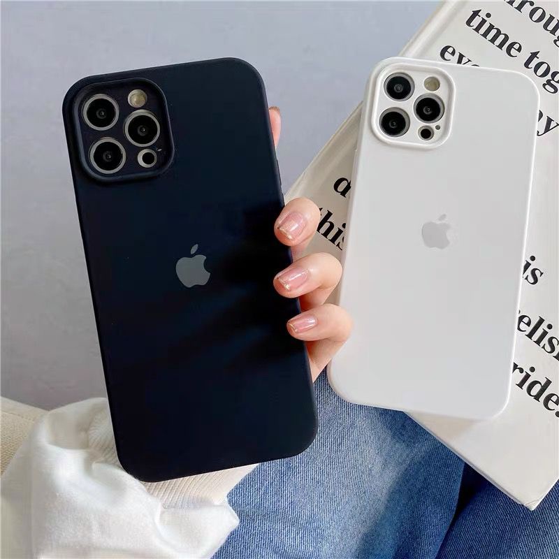 Silicone Rubber 1:1 Iphone 13 Promax 13 Pro 13 13 Mini Soft Silicone Case Rubber Anti Noda Kualitas Original + Protector Camera