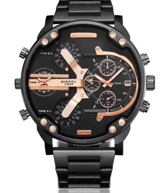 [5 VARIASI] Jam Tangan Pria Diesel Doubletime Rantai Super
