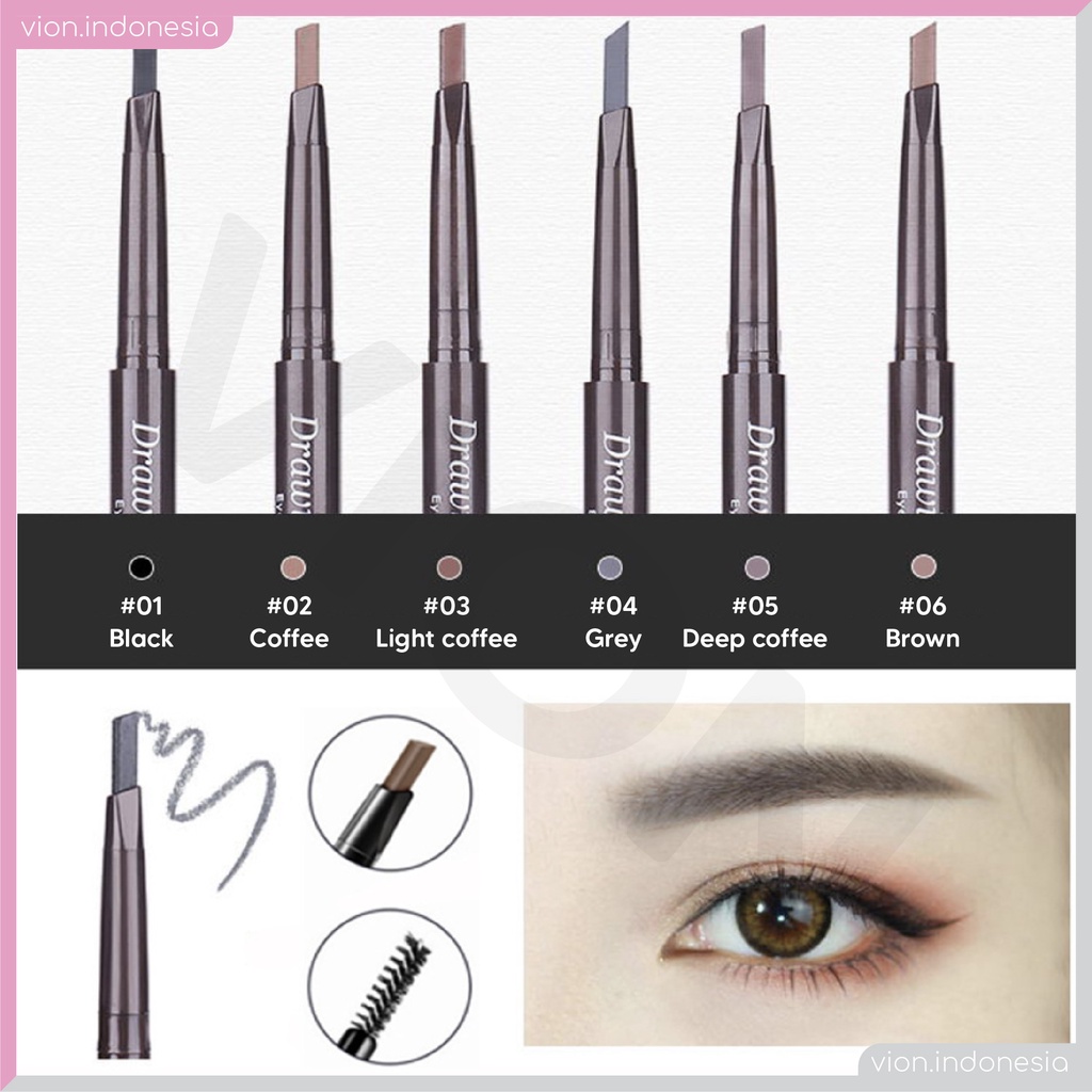 LAMEILA Colour Geometry Eyebrow Double Head Pencil Pensil LA004