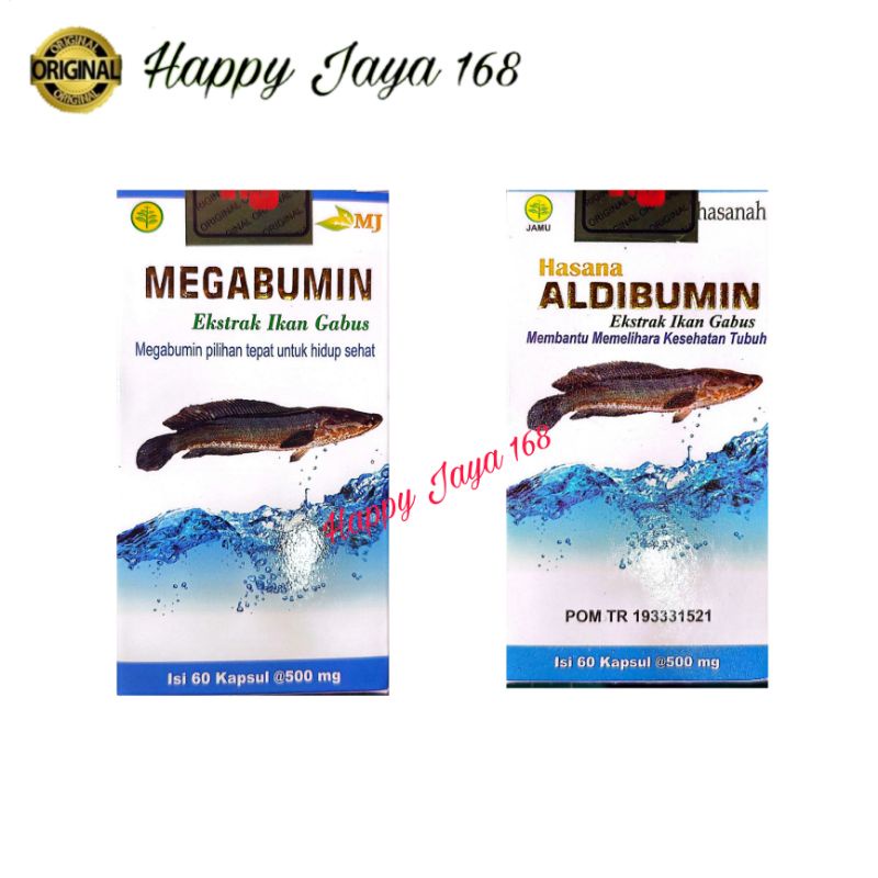 Megabumin Aldibumin Ekstrak Ikan Gabus isi 60 kapsul