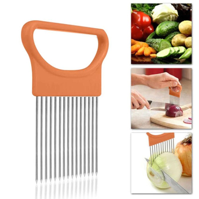 Alat Bantu Pemotong Pegangan Buah Bawang Kentang Daging Pengiris Sayuran Onion Slicer Vegetables Cutting Tools