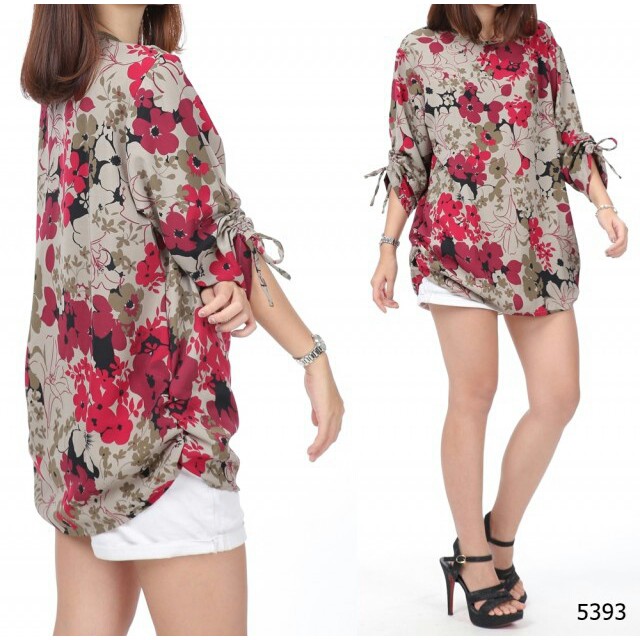 baju blouse - blus Jumbo Ayumi maroon