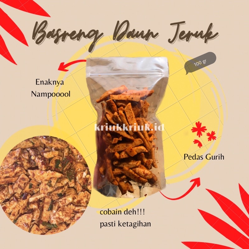 

Basreng Daun Jeruk viral 10gr || by Kriukkriuk.id