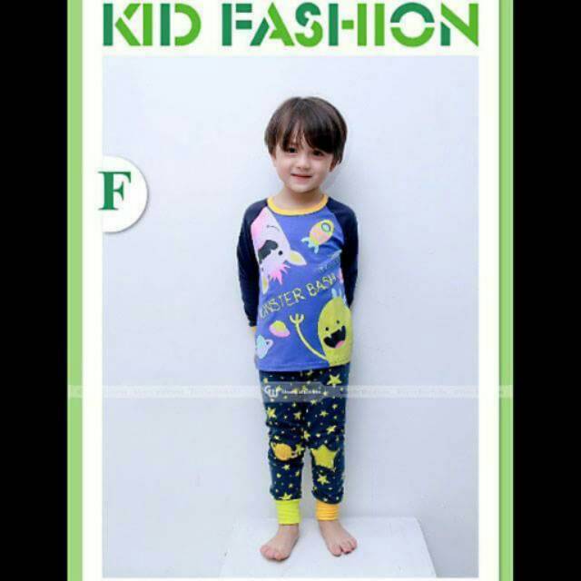 Setelan Piyama Anak Cowok Pajamas Monster Bash Set 2in1 (baju, celana)