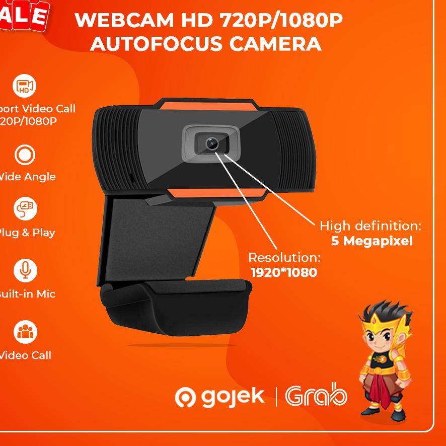 ► Webcam 720p 1080p Full HD Autofocus Camera Portable PC Desktop Laptop Build in Mic Kamera Komputer