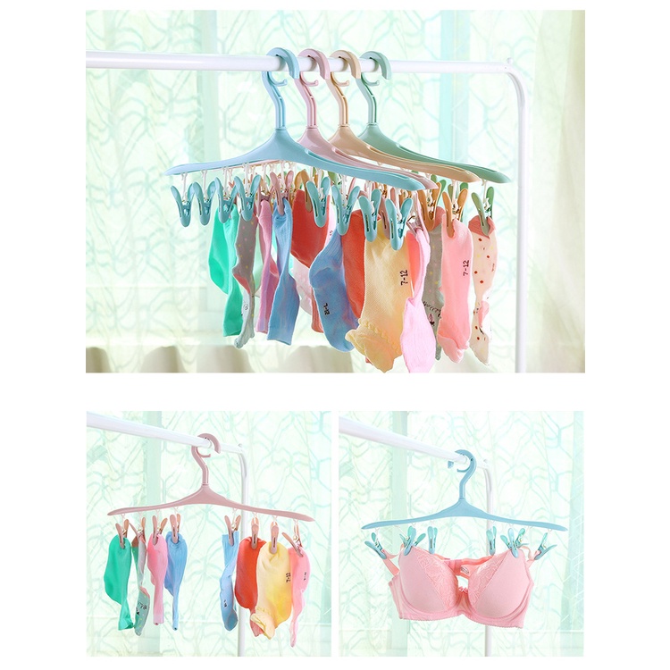 GH-114 Gantungan Baju Unik/Hanger Jemuran Underwear Kaos Kaki Serbaguna