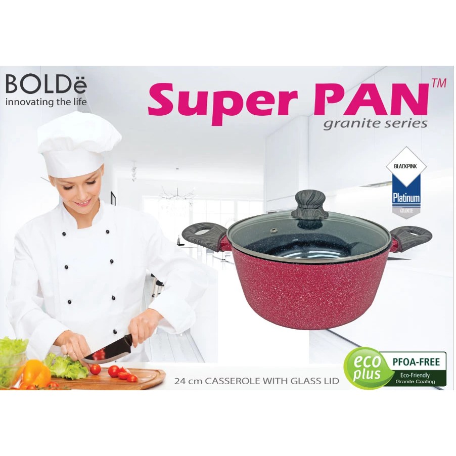 BOLDe Casserole Super PAN POT 24 cm Granite Series