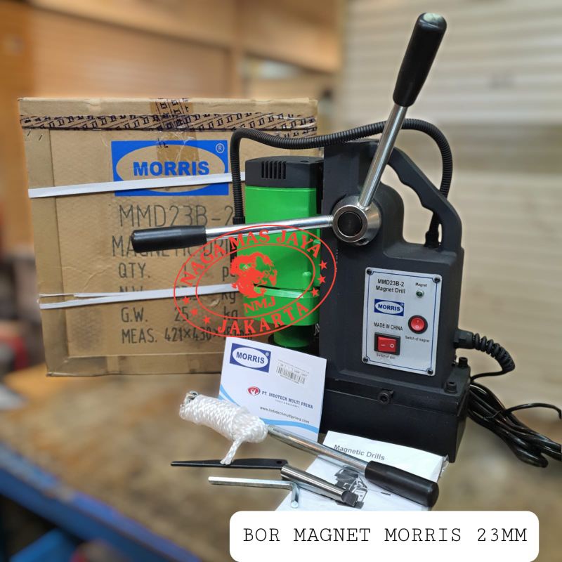 MESIN BOR MAGNET MORRIS 23 MM / BOR MAGNET MORRIS MMD23B-2 / MAGNETIC DRILL MORRIS MMD 23B-2 / BOR M
