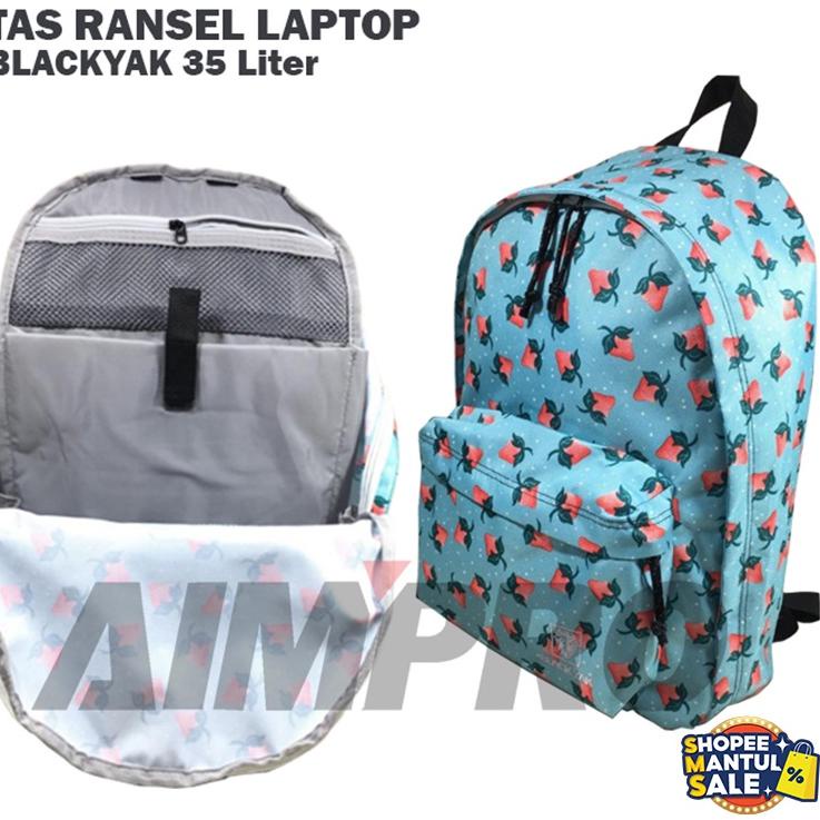 ♖ Tas Ransel Laptop Casual - Tas Sekolah - Tas Laptop - Tas Punggung - Tas Murah BLACKYAK ORIGINAL ➢