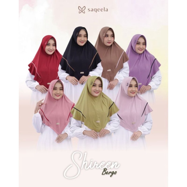 HIJAB INSTAN BERGO SHIREEN BY SAQEELA HIJAB READY STOCK