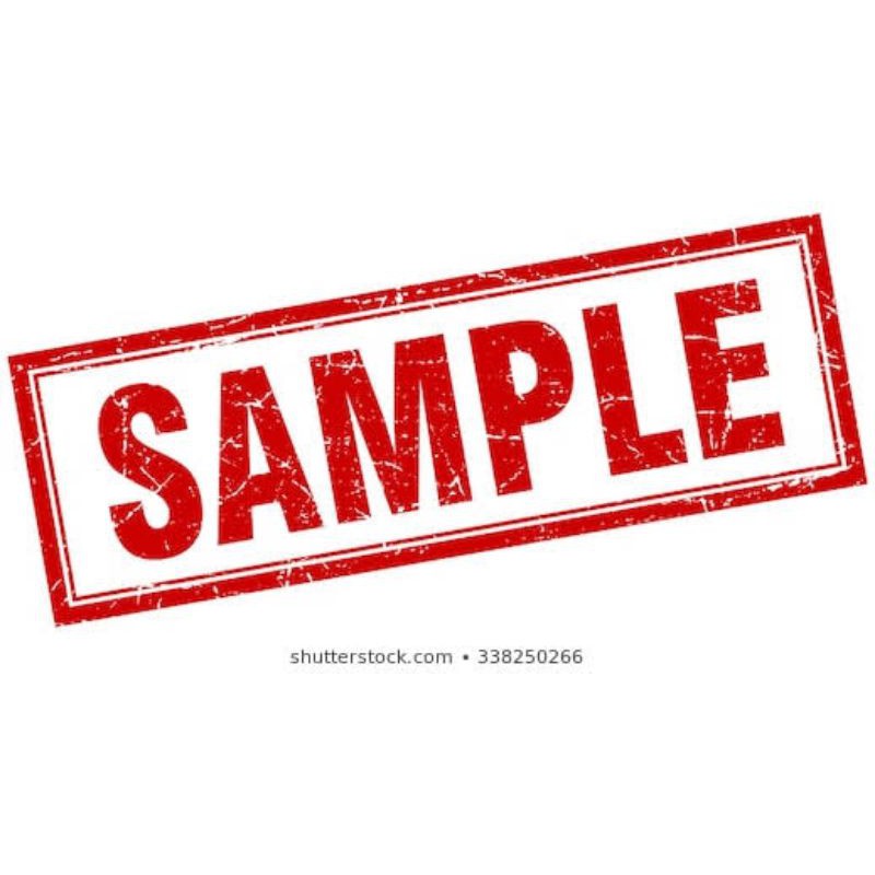

Bahan label SAMPLE only