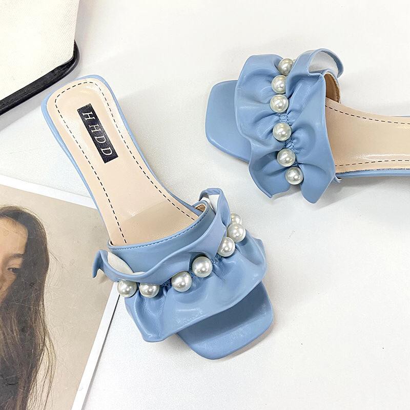 (LOLI-JKT) SD-H18 SANDAL IMPORT DEWASA HEEL / SANDAL COUPLE MUTIARA 35-39