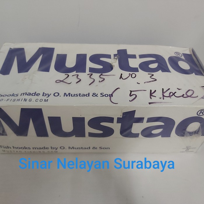 Kail pancing Mustad 2335 no 3 (isi 5 kotak)