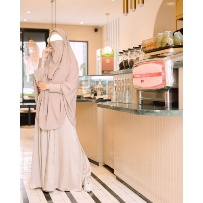 Gamis Luxury Jacquard Embos set by Zanuba Hijab