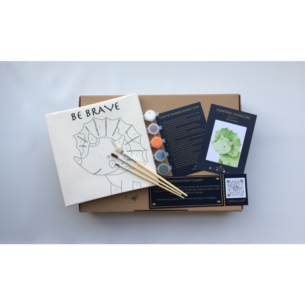 

Triceraptors / Painting by number / Painting kit