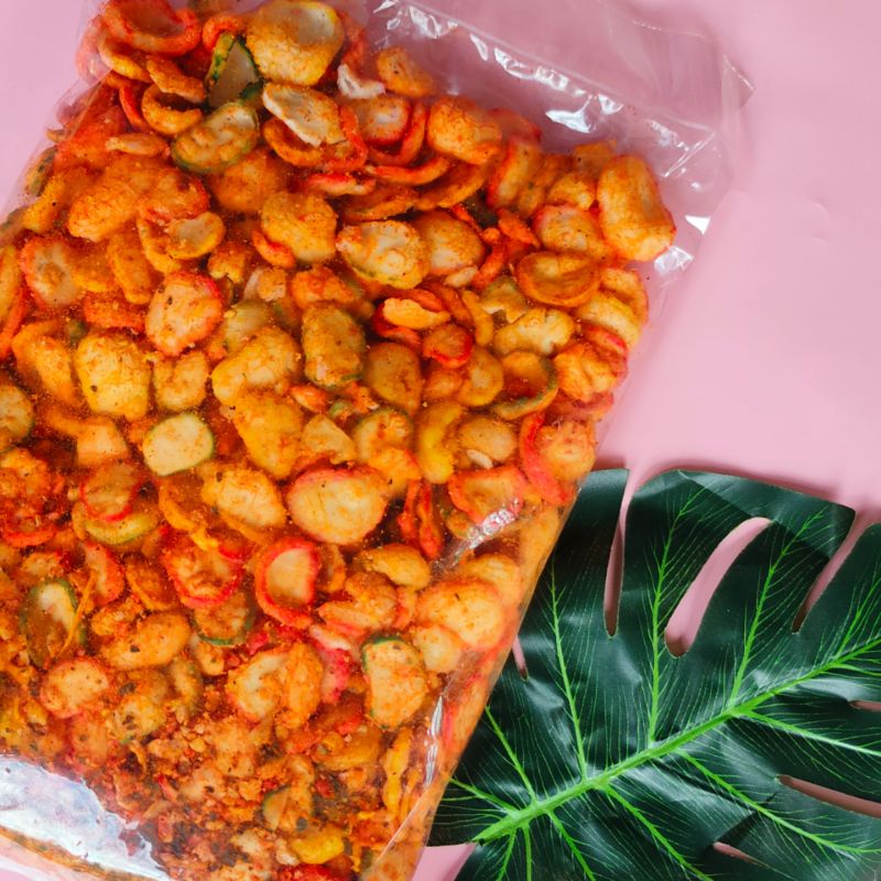 

Seblak kering pedas kerupuk seblak pedas daun jeruk