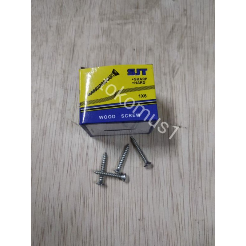 SEKRUP SKRUP MUR KEMBANG 5/8&quot;-3/4&quot;- 1&quot; x6MM UNTUK KAYU TEMBOK GIPSUM PERKOTAK-SJT