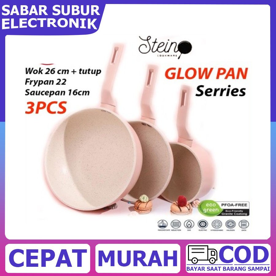 Stein Cookware Glow Pan Series 1 Set [3 Pcs]