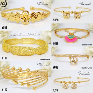 Y053 Gelang  Bangkok  Bangle Bukaan Berlian Permata 