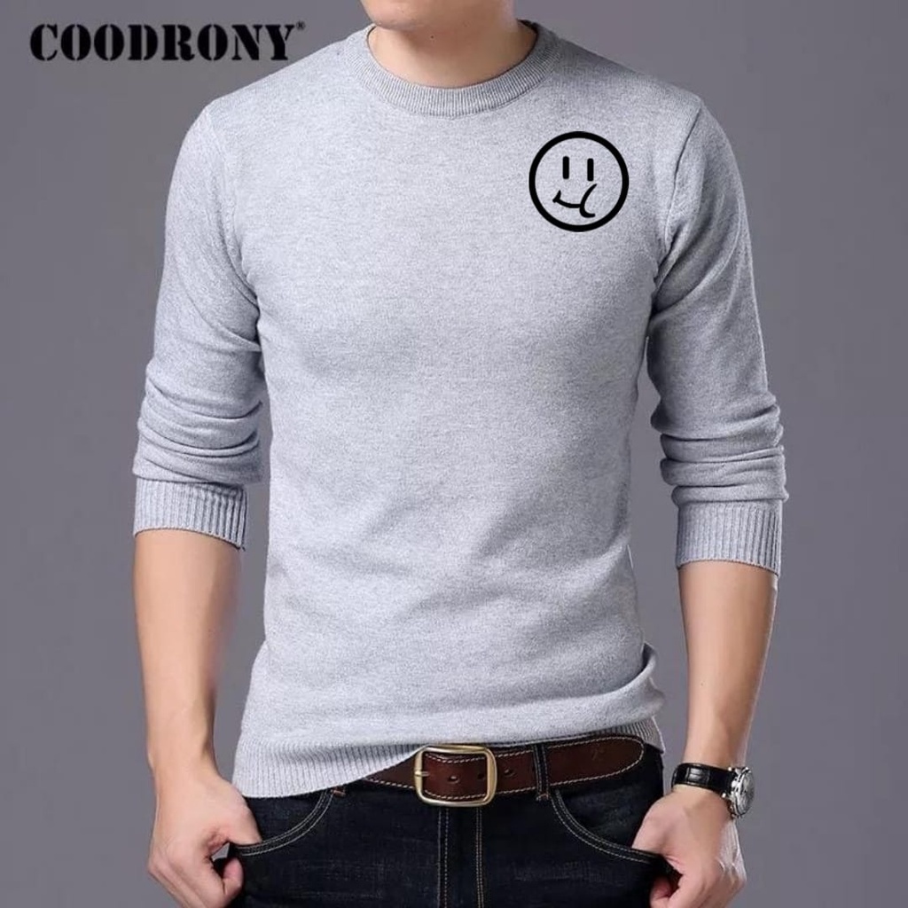 bisa COD / POLILE - BAJU SWEATER SEURI / atasan lengan panjang / switer keren / fashion pria distro