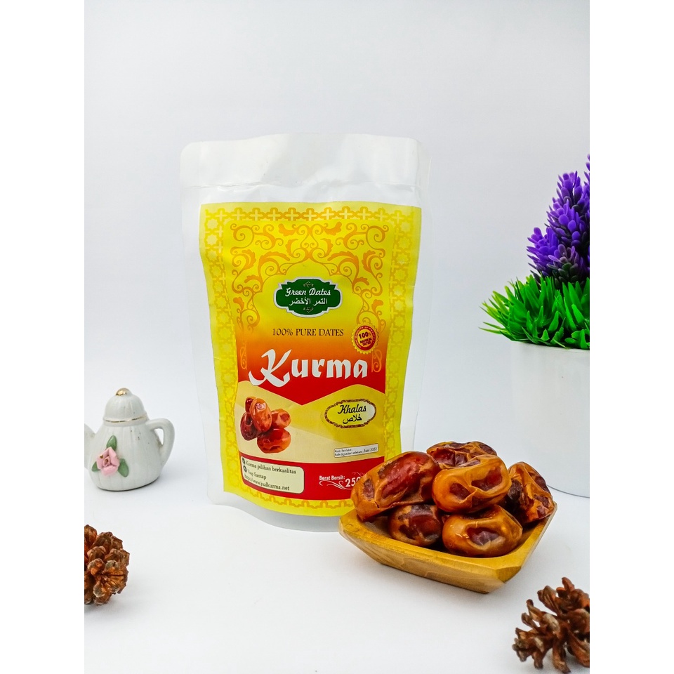 

Kurma Khalas 250gr Kurma KHALAS Premium / Kurma Kholas saad Premium Original Oleh Oleh Haji dan Umroh