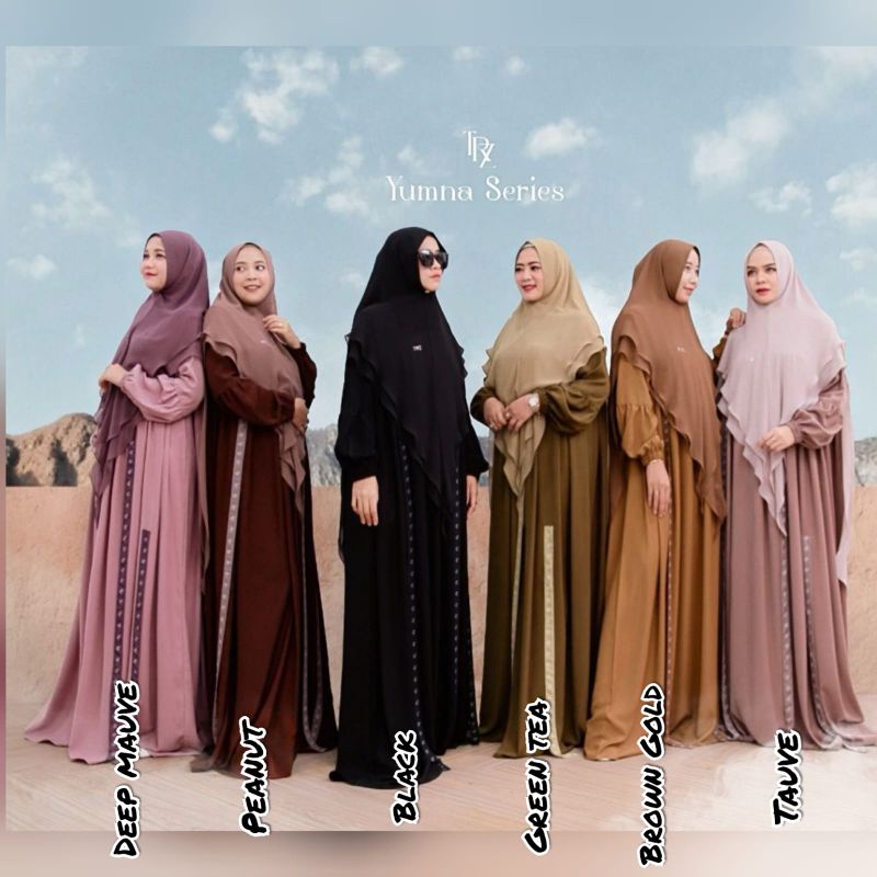 [TRZ.HER] GAMIS SYARI TERBARU / DRESS SET CASUAL " YUMNA SET " by TRZ.HER