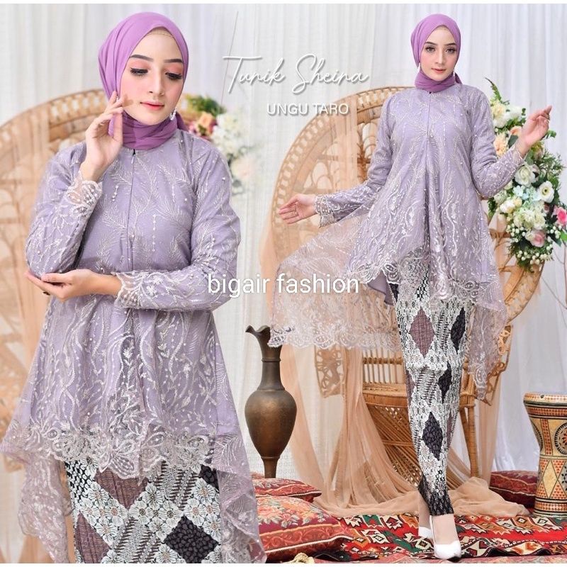 setelan kebaya tunik tille azalea/tunik tile busui/Kebaya Modern/Setelan Kebaya Brokat/Kebaya Couple/Kebaya Terbaru/kebaya wisuda kekinian by BA