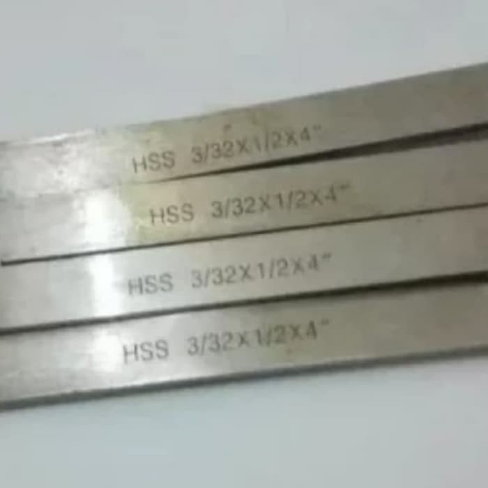HSS Mata Pahat Bubut HSS Rectangular Flat Cut 3/32 x 1/2 x 4 inch