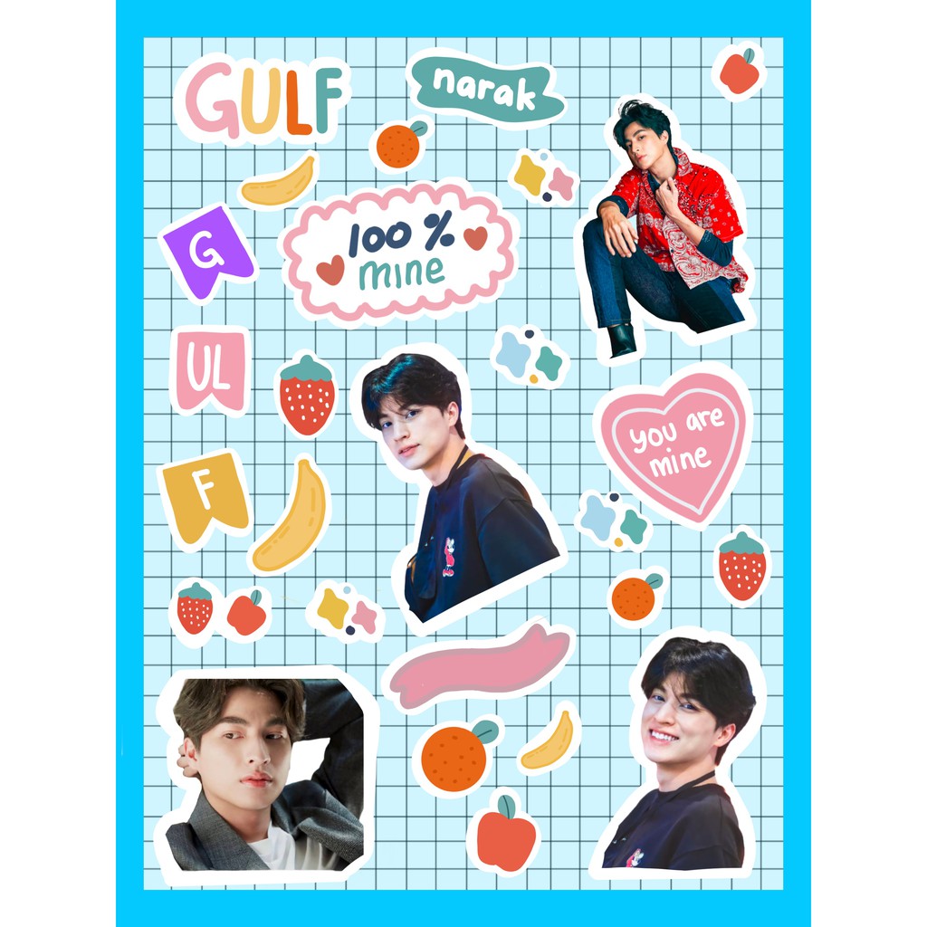 Sticker Thailand Boys 2021 "Fruit" | MewGulf OffGun Taynew BKPP | Polca Waanjai Mew Gulf Kanawut GMM