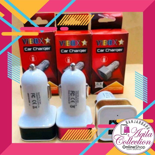 BATOK ADAPTER CHARGER MOBIL VIBOX 2 USB