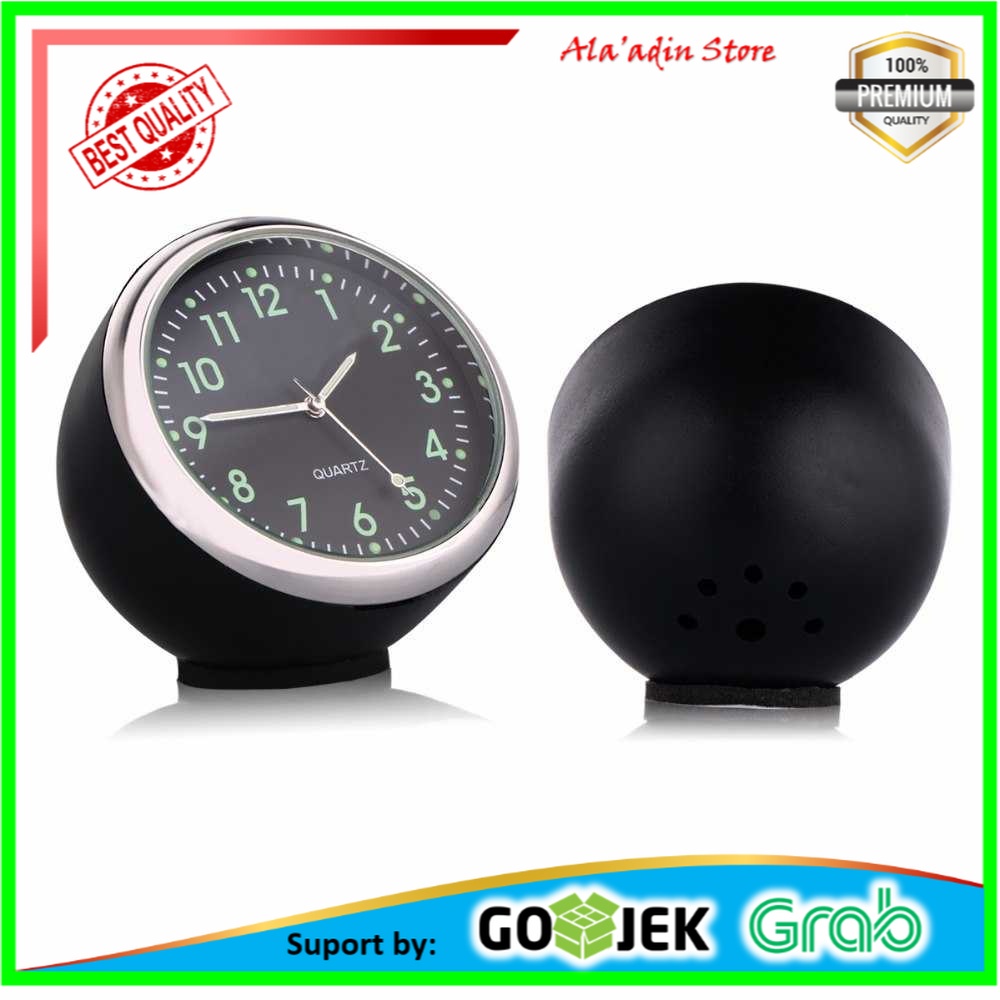 Cuci Gudang Dekorasi Mobil Jam Mini Quartz Clock Luminous - K01