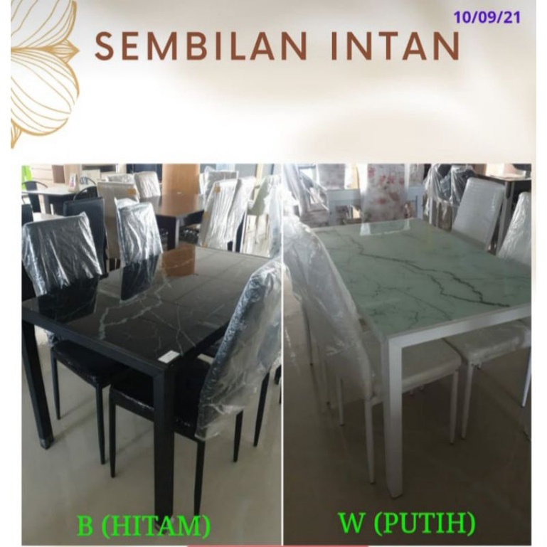 Meja makan Minimalis//Meja makan Kaca