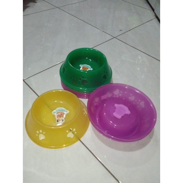 tempat makan hewan tempat makan kucing motif tapak