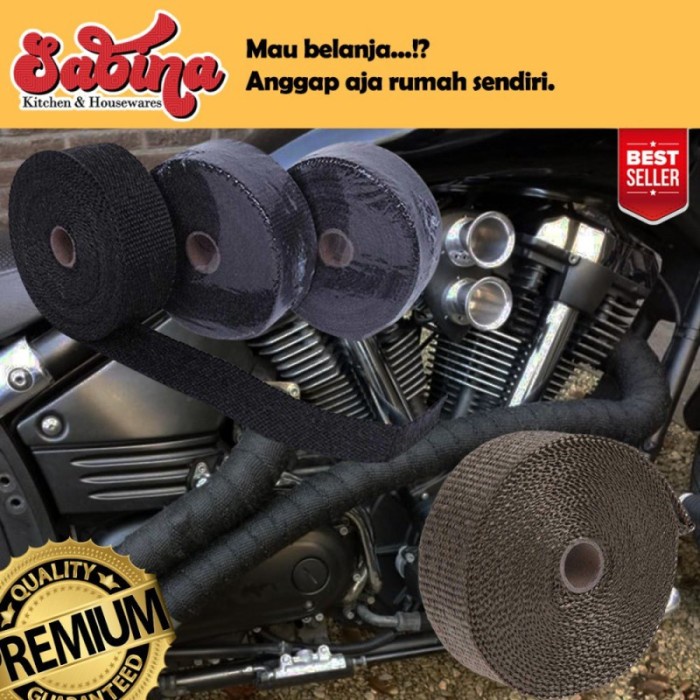 

Hadir Lakban Kain Peredam Panas Pembungkus Knalpot Motor Mobil Pipa Gas Terlaris
