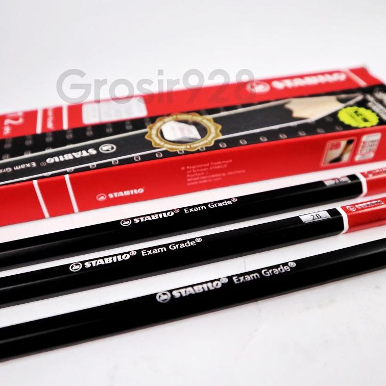 

(Y2G2).. (Per 12) Pencil / Pensil Serut Stabilo Hitam Exam Grade 2B //Promo@mingguan