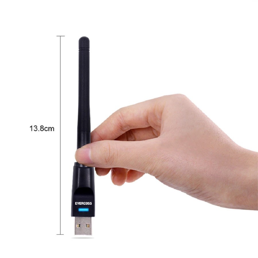 EVERCOSS WF 1 WIFI DONGLE UNTUK PC LAPTOP STB WF1