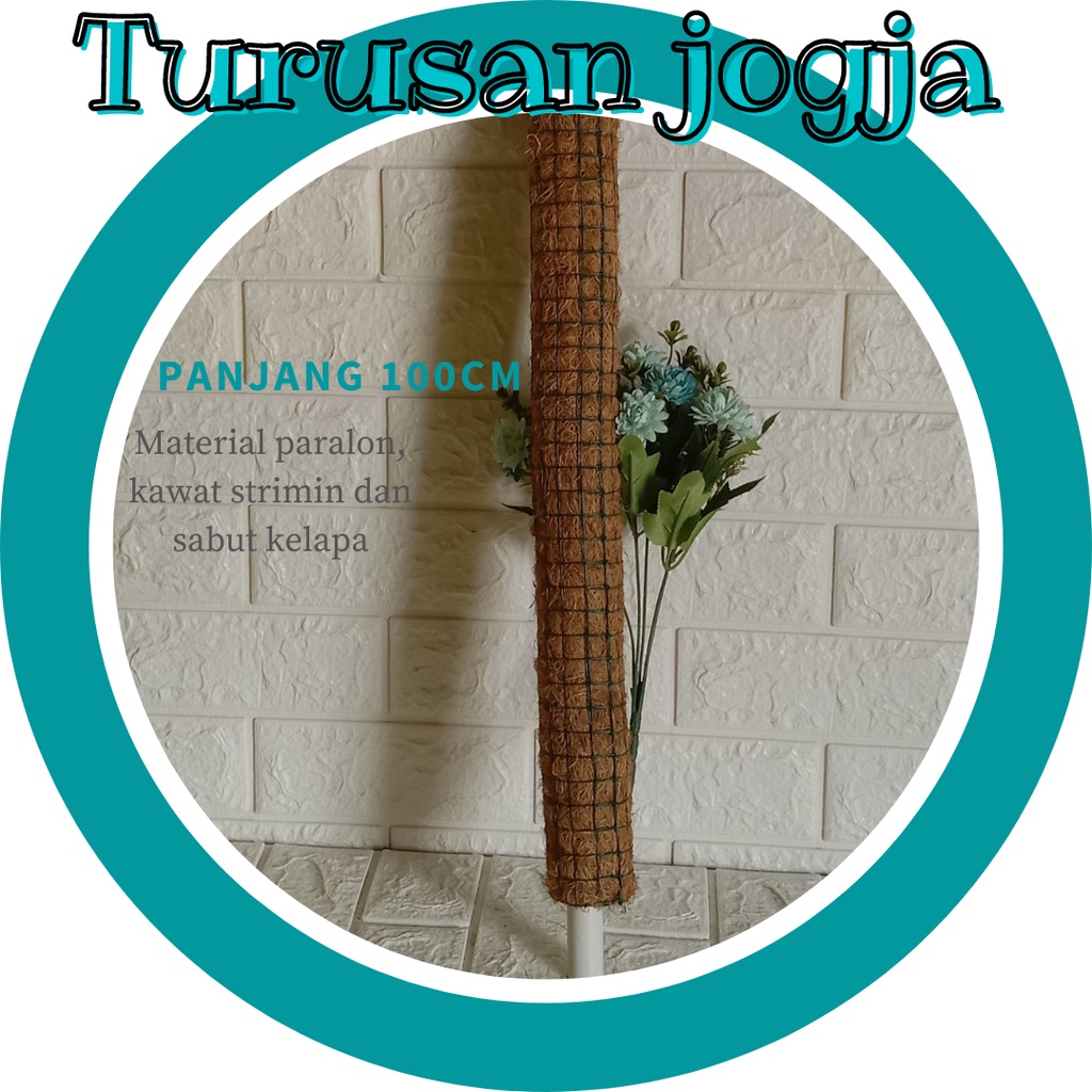 Turus tanaman panjang 100cm strimin penyangga sirih gading turusan sabut kelapa